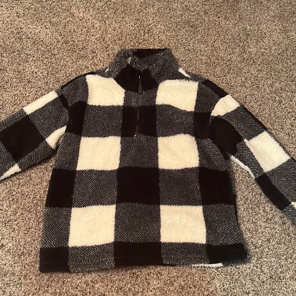 Fuzzy Buffalo Print Jacket. Size Small/Medium.